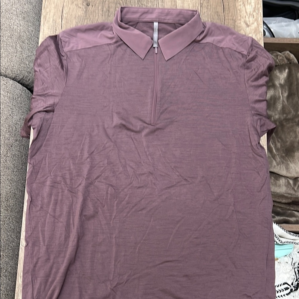 Arc'teryx Purple Polo Quarter-Zip Shirt